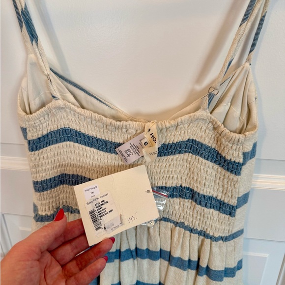 Mara Hoffman Striped Blue and Cream Maxi Dress - Picture 5 of 5